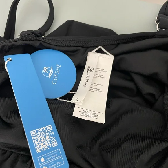 Cupshe Black One-Piece Swimsuit - Picture 4 of 4